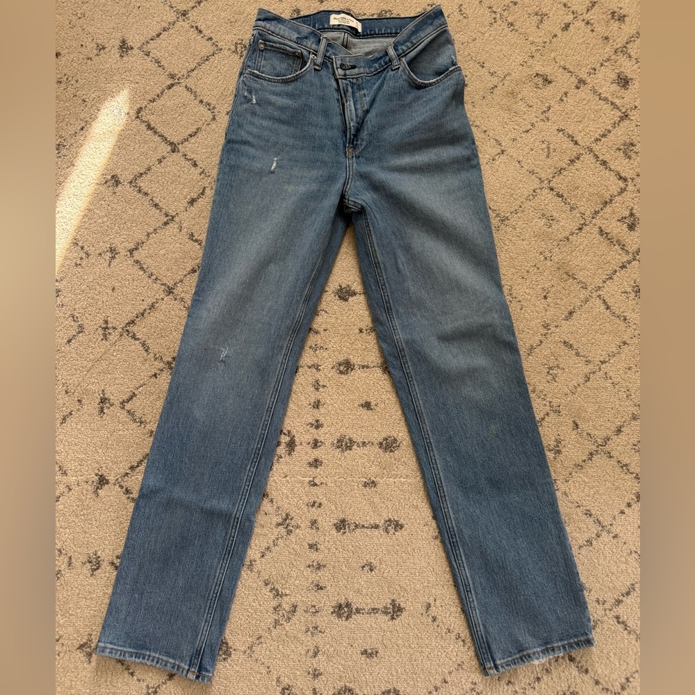 Abercrombie & Fitch Light Blue High Rise Jeans